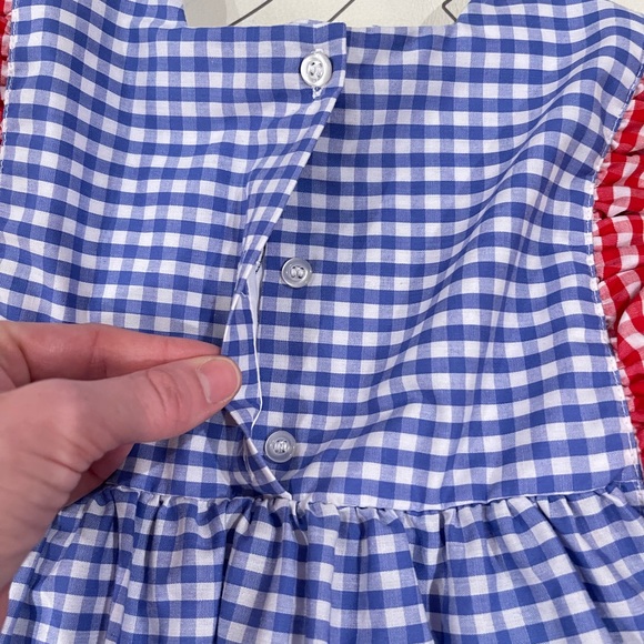 The Bubble Bee Gingham Fourth of July Two Piece Outfit - T - Picture 12 of 16